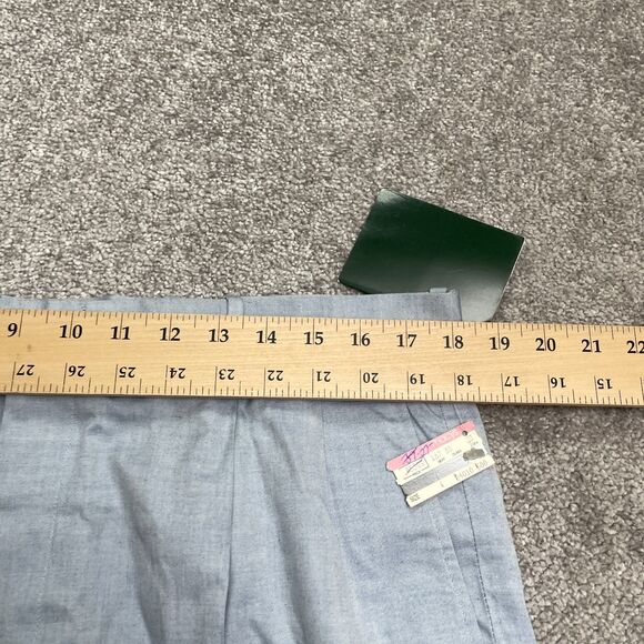 Club Room Vintage 80's Dress Pants Mens 36x34 Light Blue Cotton Trousers NWD - Picture 15 of 16